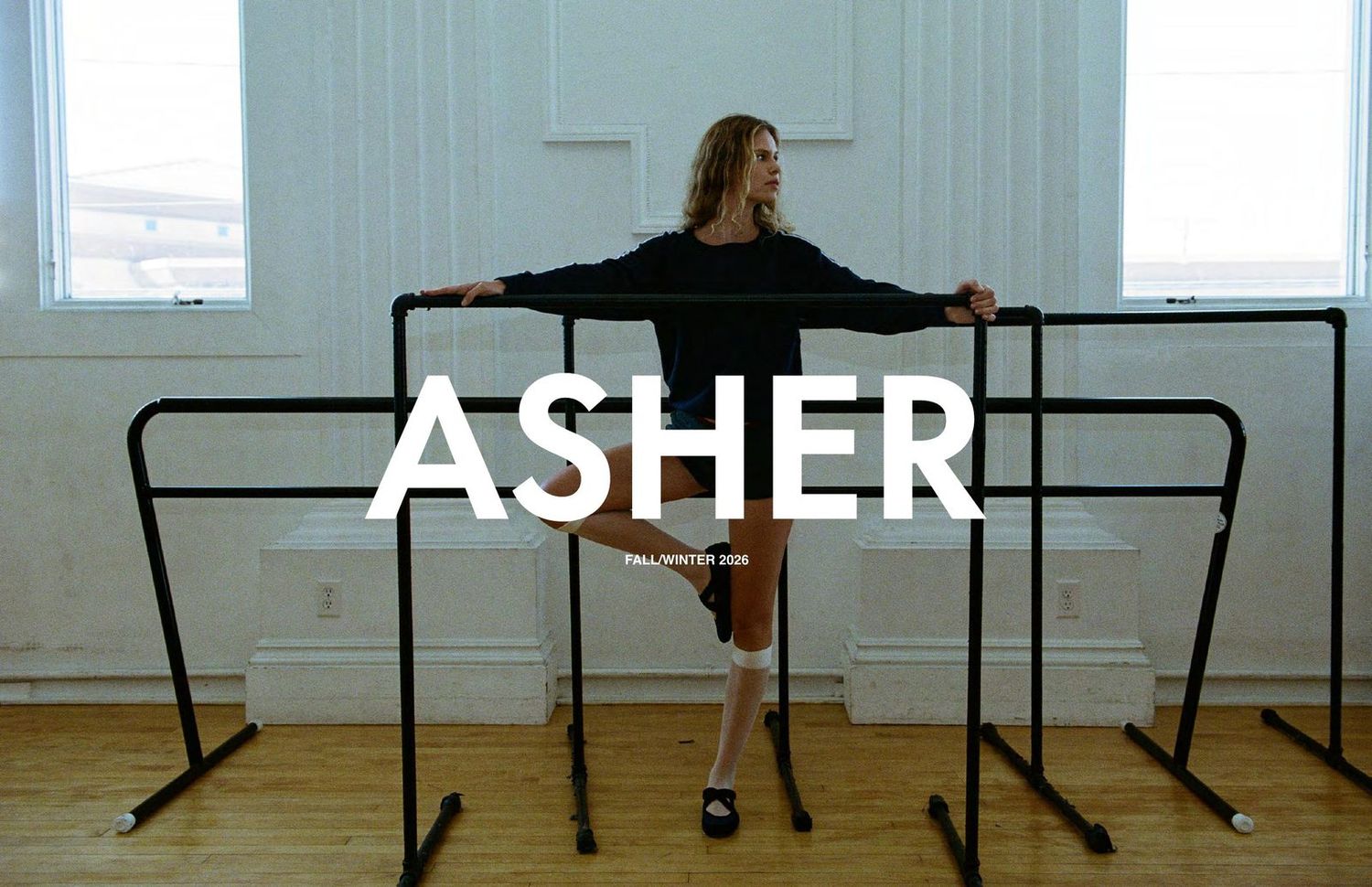 Asher Fall/Winter ’26 ballet-studio cover spread