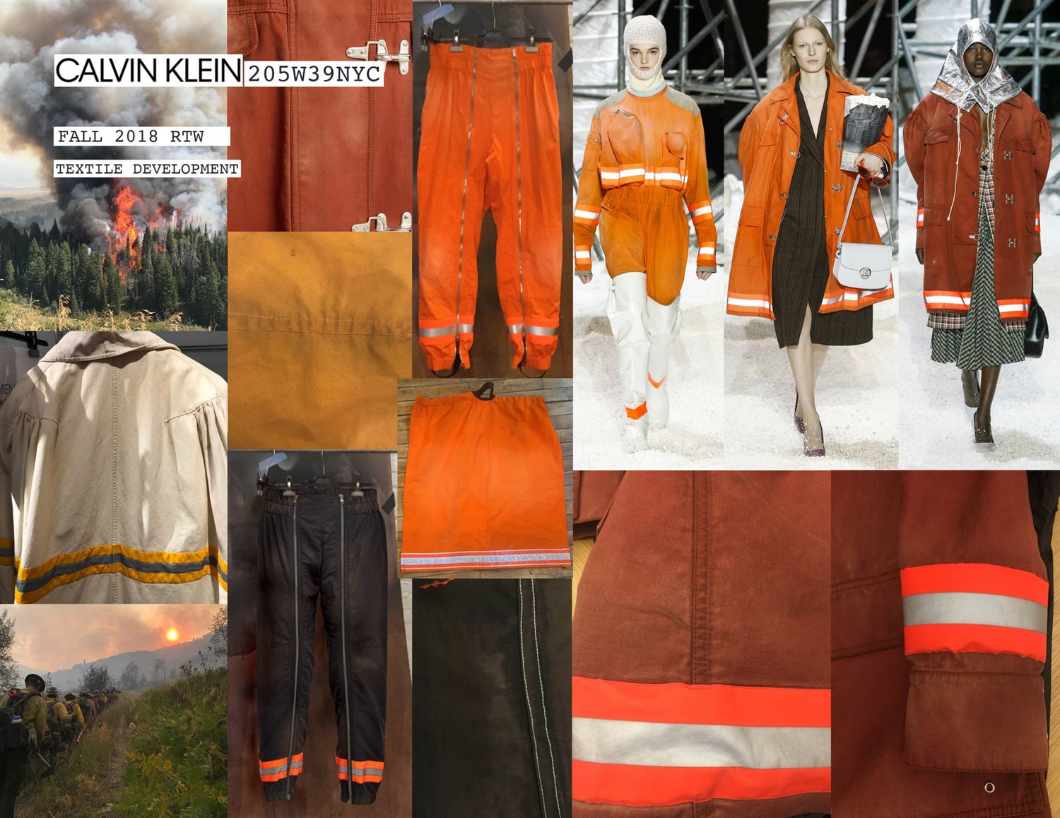 Calvin Klein Fall 2018 textile development