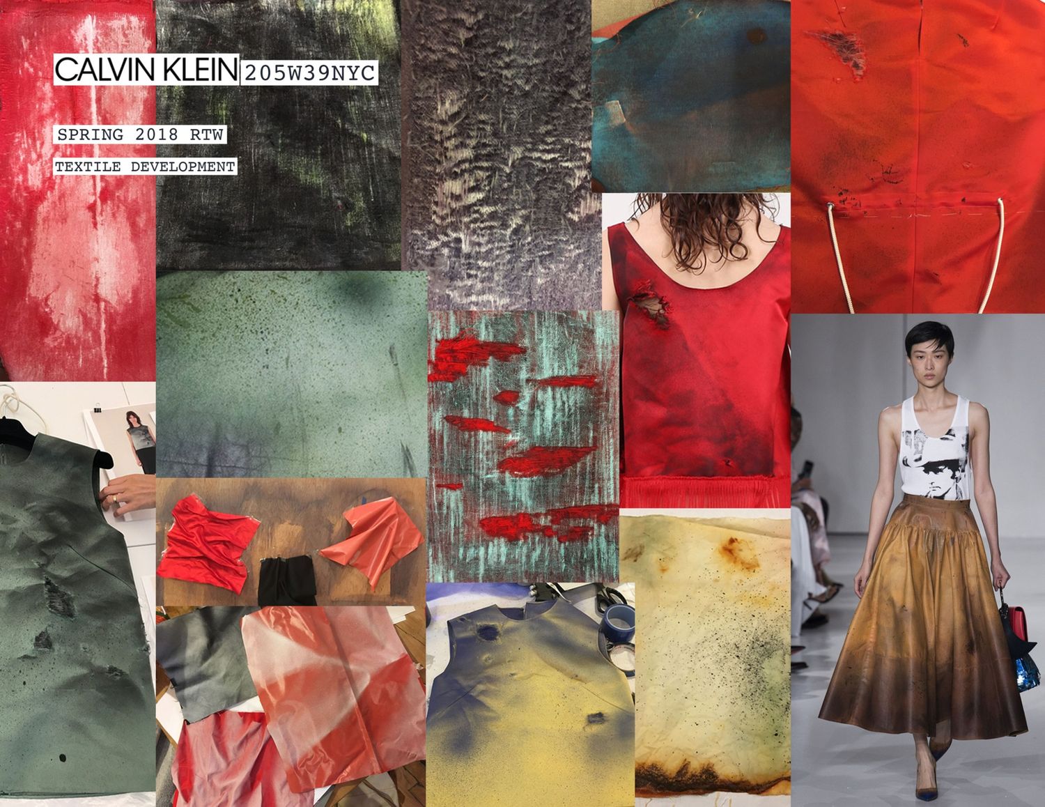 Calvin Klein Spring 2018 textile development