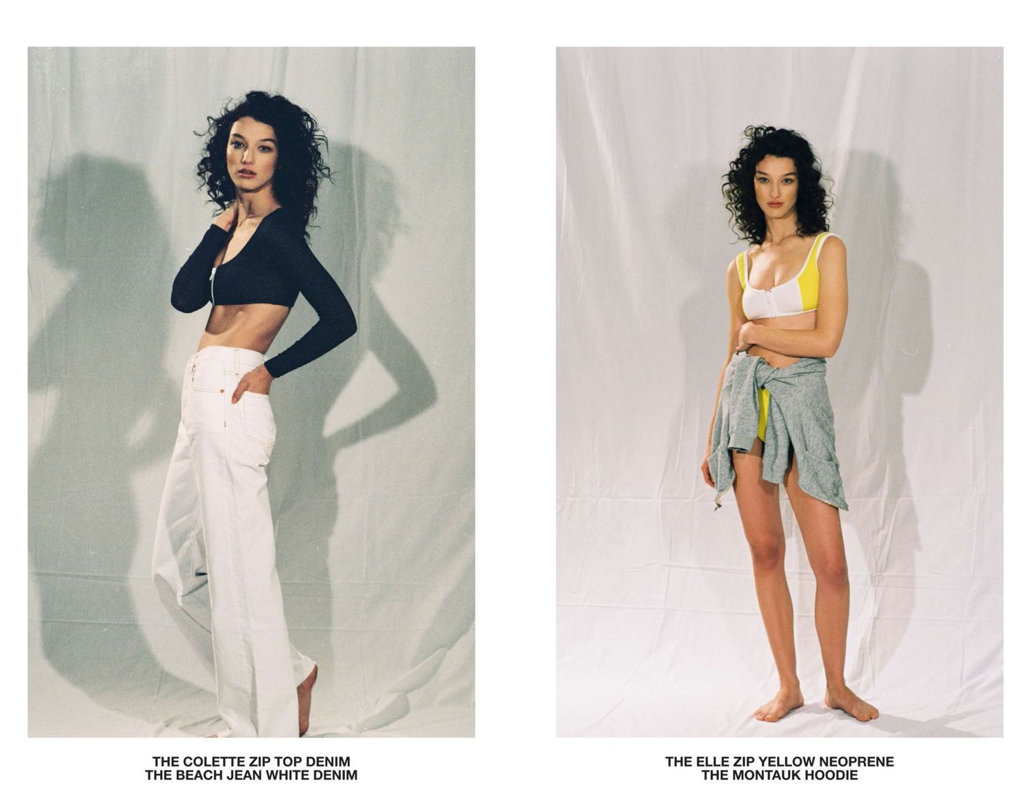 Colette zip top and Elle neoprene lookbook spread