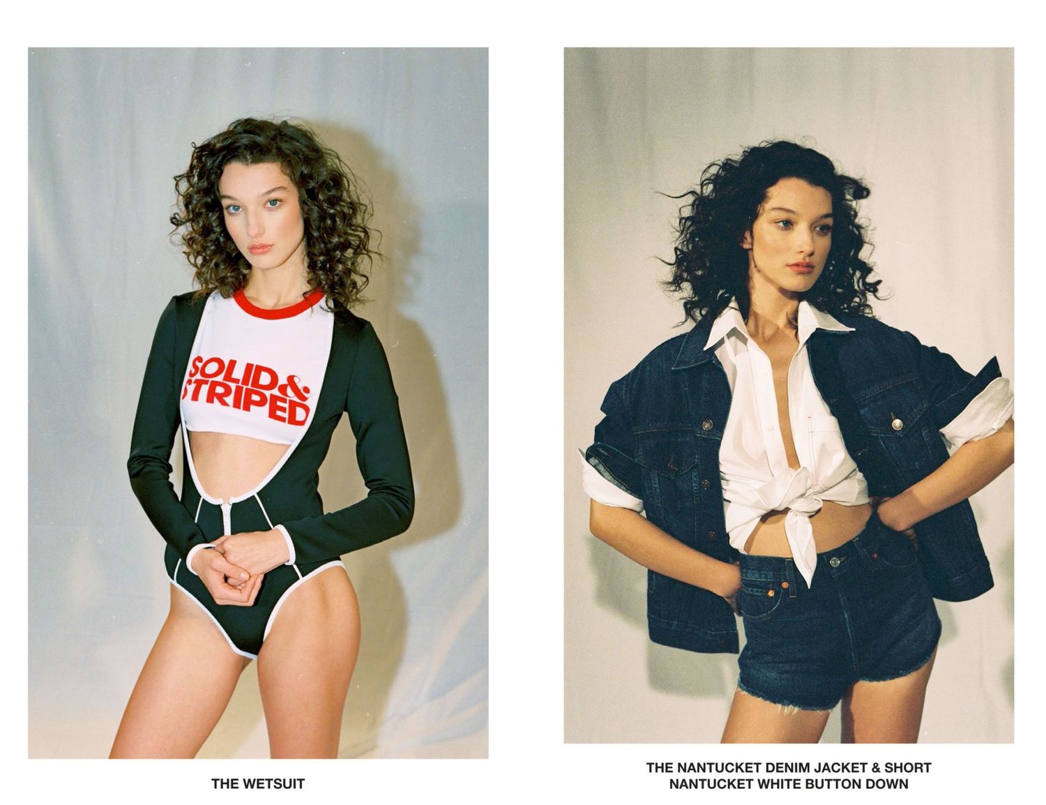 The Wetsuit and Nantucket denim lookbook spread